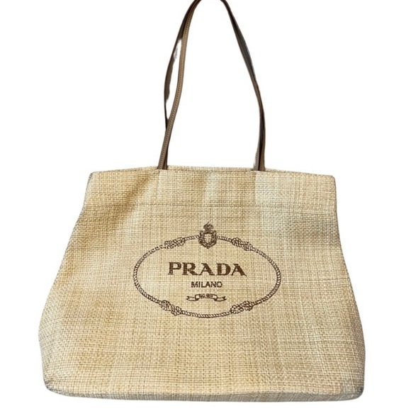 Prada Accessories - Prada raffia tote